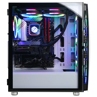 Gamer Supreme Liquid-Cooled Gaming Desktop – Intel Core i7-14700KF 3.4GHz, 32GB RAM, 2TB SSD, NVIDIA RTX 4060 Ti 16GB, Windows 11 Home. Ultimate performance for serious gamers.