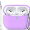 AirPods Pro Case with Keychain, Full Protective Silicone Skin, Compatible with 2019 AirPods Pro, Front LED Visible, Lavender