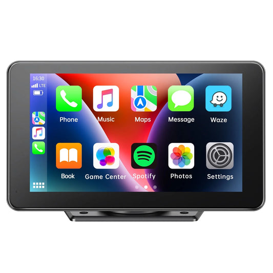 7" Wireless CarPlay Screen – Compatible with Android Auto, GPS, Mirror Link, Voice Control, AUX/FM. Enhance your in-car experience with seamless connectivity!