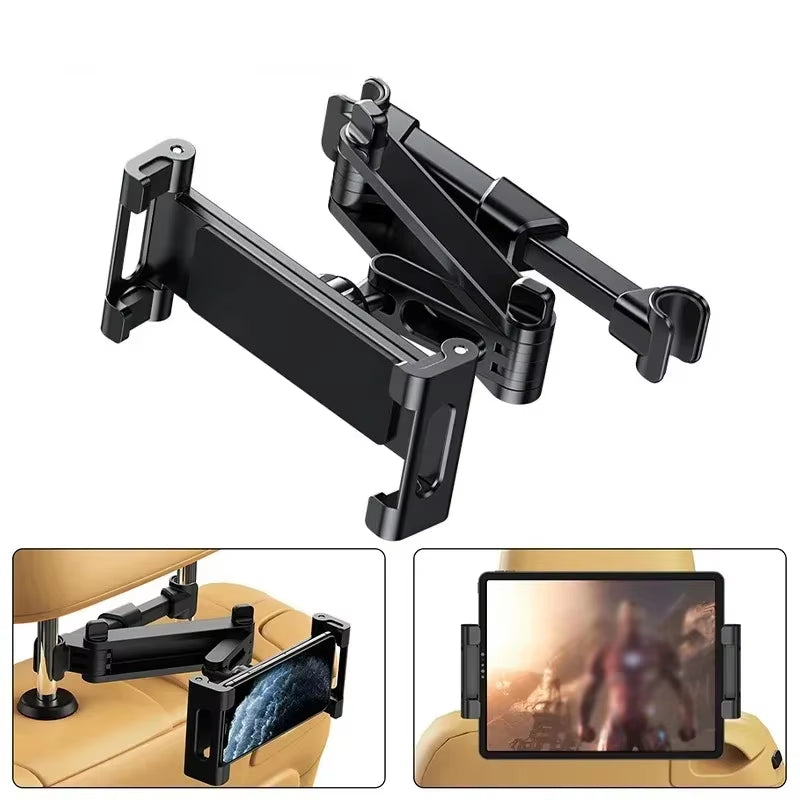 Car Tablet Holder, Headrest Tablet Mount Headrest Stand Cradle Compatible with Devices for Ipad Air Mini, Other 4.7-12.9" Cell